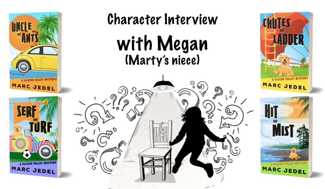 Megan (Marty's niece) under interrogation spotlight