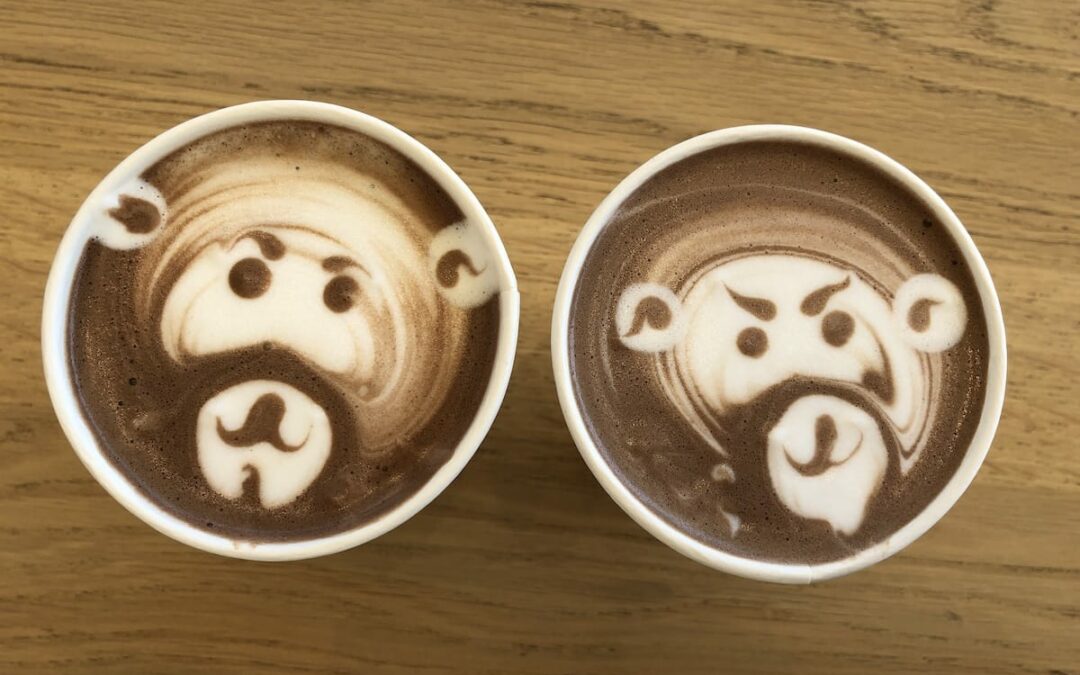 Monkey Faces in Coffee